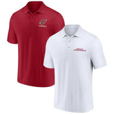 Arizona Cardinals Lockup Two-Pack Polo Set - White/Cardinal on sale