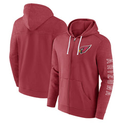 Arizona Cardinals Offensive Lineup Hoodie Full-Zip Hoodie - Cardinal discount