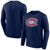Montreal Canadiens Primary Logo Team Long Sleeve T-Shirt Navy