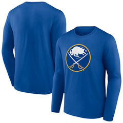 Buffalo Sabres Primary Logo Team Long Sleeve T-Shirt Royal