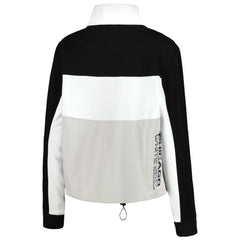 Chicago White Sox The Wild Collective Women's Color Block Half-Zip Jacket - Black/White