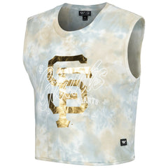 San Francisco Giants The Wild Collective Women's Washed Muscle Tank Top - White