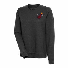 Miami Heat Antigua Women's Action Pullover Sweatshirt - Heather Black sale