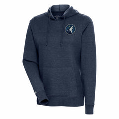 Minnesota Timberwolves Antigua Women's Action Pullover Hoodie - Heather Navy sale