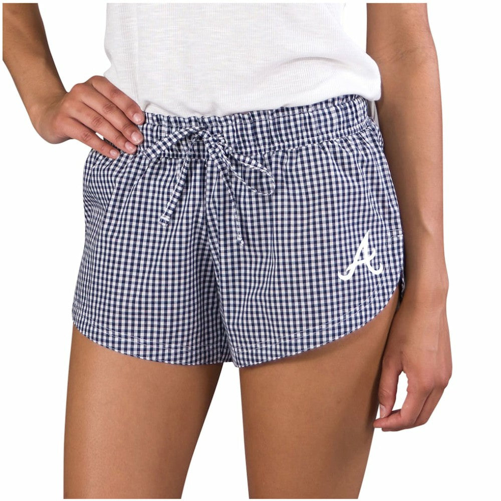 Atlanta Braves Concepts Sport Women's Tradition Woven Shorts - Navy