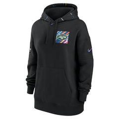 New York Jets Women's 2023 NFL Crucial Catch Club Pullover Hoodie - Black | Nike discount