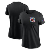 Arizona Cardinals Women's Crucial Catch Sideline Tri-Blend T-Shirt - Black | Nike for sale