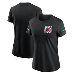 Arizona Cardinals Women's Crucial Catch Sideline Tri-Blend T-Shirt - Black | Nike for sale