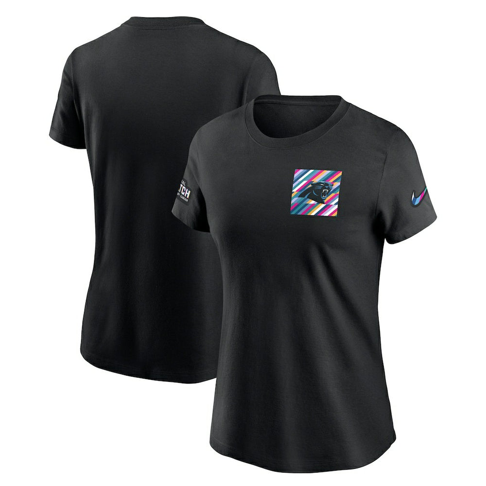 Carolina Panthers Women's Crucial Catch Sideline Tri-Blend T-Shirt - Black | Nike sale