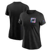 Carolina Panthers Women's Crucial Catch Sideline Tri-Blend T-Shirt - Black | Nike sale