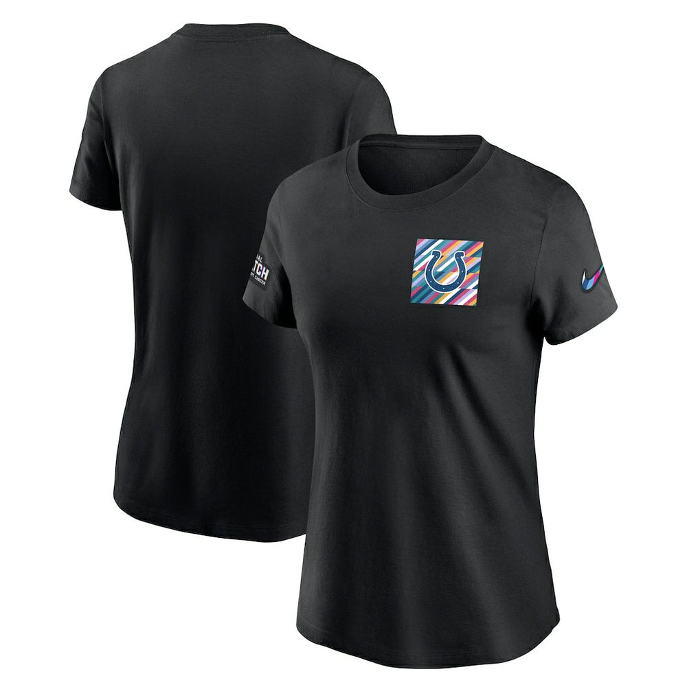 Indianapolis Colts Women's Crucial Catch Sideline Tri-Blend T-Shirt - Black | Nike outlet