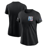 Indianapolis Colts Women's Crucial Catch Sideline Tri-Blend T-Shirt - Black | Nike outlet