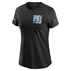 Indianapolis Colts Women's Crucial Catch Sideline Tri-Blend T-Shirt - Black | Nike outlet