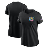 Jacksonville Jaguars Women's Crucial Catch Sideline Tri-Blend T-Shirt - Black | Nike on sale