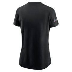 Jacksonville Jaguars Women's Crucial Catch Sideline Tri-Blend T-Shirt - Black | Nike on sale