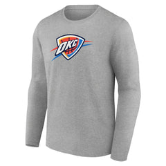 Oklahoma City Thunder Primary Team Logo Long Sleeve T-Shirt - Gray sale
