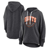 San Francisco Giants Women's Luxe Pullover Hoodie - Heather Charcoal