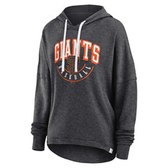 San Francisco Giants Women's Luxe Pullover Hoodie - Heather Charcoal
