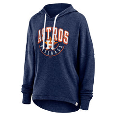 Houston Astros Women's Luxe Pullover Hoodie - Heather Navy
