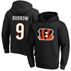 Joe Burrow Cincinnati Bengals Big & Tall Fleece Name & Number Pullover Hoodie - Black cheap
