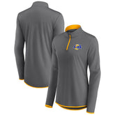 Los Angeles Rams Women's Adult Corner Long Sleeve 1/4 Zip Top - Gray sale