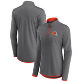 Cleveland Browns Women's Adult Corner Long Sleeve 1/4 Zip Top - Gray sale