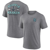 Seattle Kraken Fanatics Winger Tri-Blend T-Shirt Heather Gray
