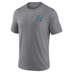 Seattle Kraken Fanatics Winger Tri-Blend T-Shirt Heather Gray