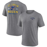 St. Louis Blues Fanatics Winger Tri-Blend T-Shirt Heather Gray