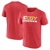 Calgary Flames Fanatics Playmaker T-Shirt Heather Red