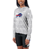 Buffalo Bills Certo Women's Session Pullover Hoodie - Gray discount