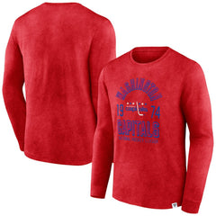 Washington Capitals Fanatics Keep The Zone Long Sleeve T-Shirt Heather Red