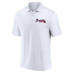 Atlanta Braves Two-Pack Logo Lockup Polo Set - Navy/White