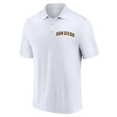 San Diego Padres Two-Pack Logo Lockup Polo Set - Brown/White