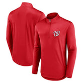 Washington Nationals Quarterback Quarter-Zip Top - Red