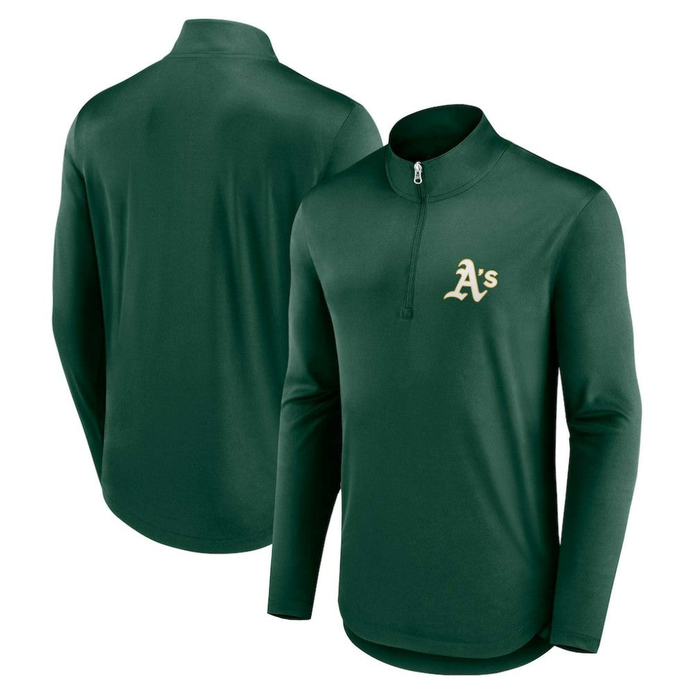Athletics Quarterback Quarter-Zip Top - Green