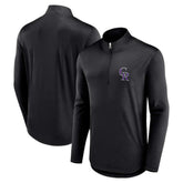 Colorado Rockies Quarterback Quarter-Zip Top - Black