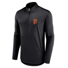 San Francisco Giants Quarterback Quarter-Zip Top - Black