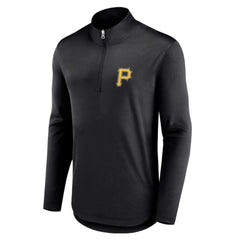 Pittsburgh Pirates Quarterback Quarter-Zip Top - Black