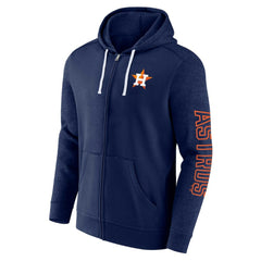 Houston Astros Offensive Line Up Lightweight Full-Zip Hoodie - Navy