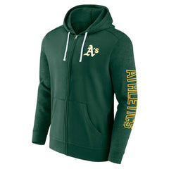 Athletics Offensive Line Up Lightweight Full-Zip Hoodie - Green
