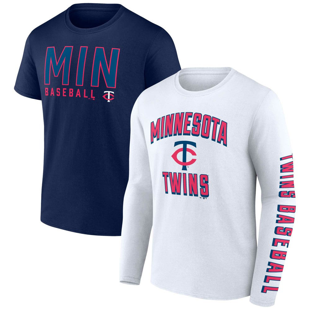 Minnesota Twins Two-Pack Combo T-Shirt Set - Navy/White