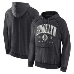 Brooklyn Nets Foul Trouble Snow Wash Raglan Pullover Hoodie - Heather Charcoal | Fanatics on sale