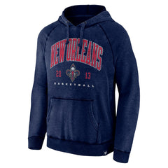 New Orleans Pelicans Foul Trouble Snow Wash Raglan Pullover Hoodie - Heather Navy | Fanatics online