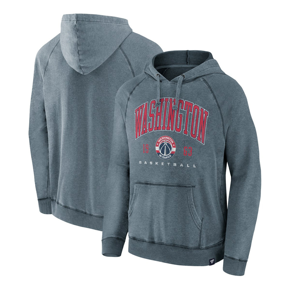 Washington Wizards Foul Trouble Snow Wash Raglan Pullover Hoodie - Heather Navy | Fanatics online