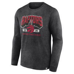 Toronto Raptors Front Court Press Snow Wash Long Sleeve T-Shirt - Heather Charcoal | Fanatics cheap