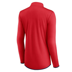 Washington Nationals Women's Corner Quarter-Zip Top - Red
