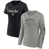 Chicago White Sox Women's T-Shirt Combo Pack - Gray/Black