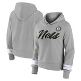 Brooklyn Nets Women's Halftime Pullover Hoodie - Heather Gray | Fanatics sale