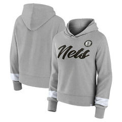 Brooklyn Nets Women's Halftime Pullover Hoodie - Heather Gray | Fanatics sale